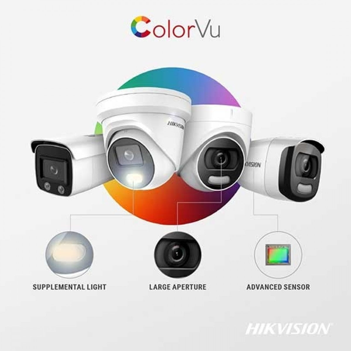 Telecamera Hikvision Hwi-B129H Hiwatch Bullet Ip Colori Vu Hd+ 2Mpx Poe Ip67