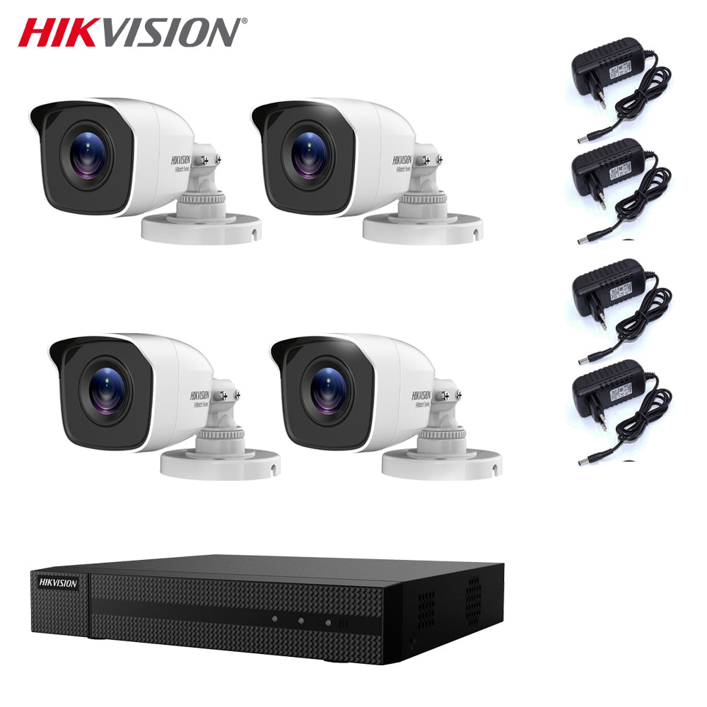 Kit Videosorveglianza  4 Telecamere 5 Mpx Hikvision Dvr 4 Canali