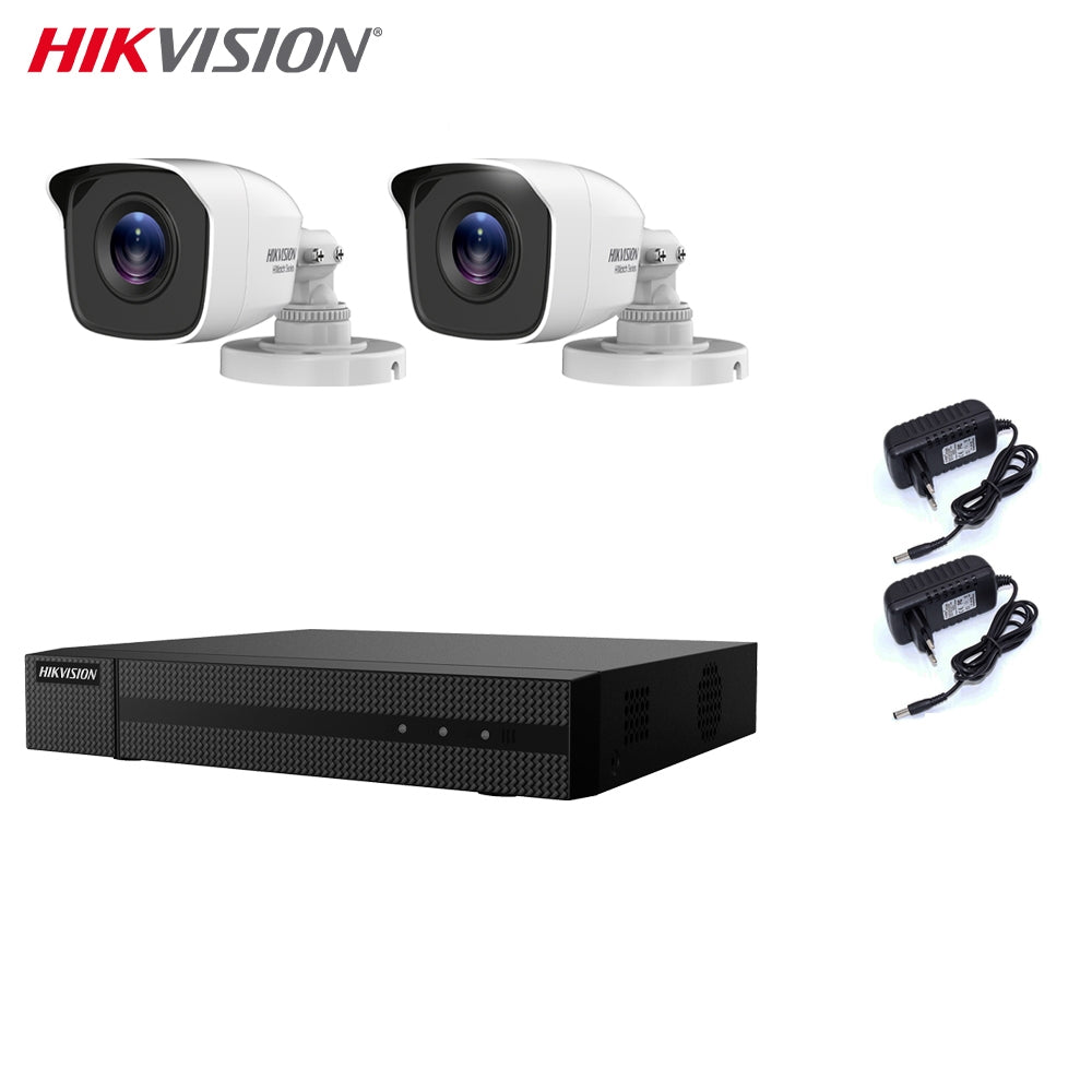 Kit Videosorveglianza Hikvision 2 Telecamere 4 Mpx Dvr 4 Canali 4 Mpx