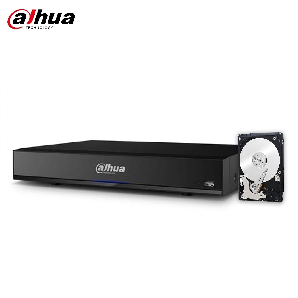 Nvr Dahua 8 Canali Poe Ip 4K Ultra-Hd 12 Mpx 320 Mbps H.265 Serie Pro Hd 500 Gb